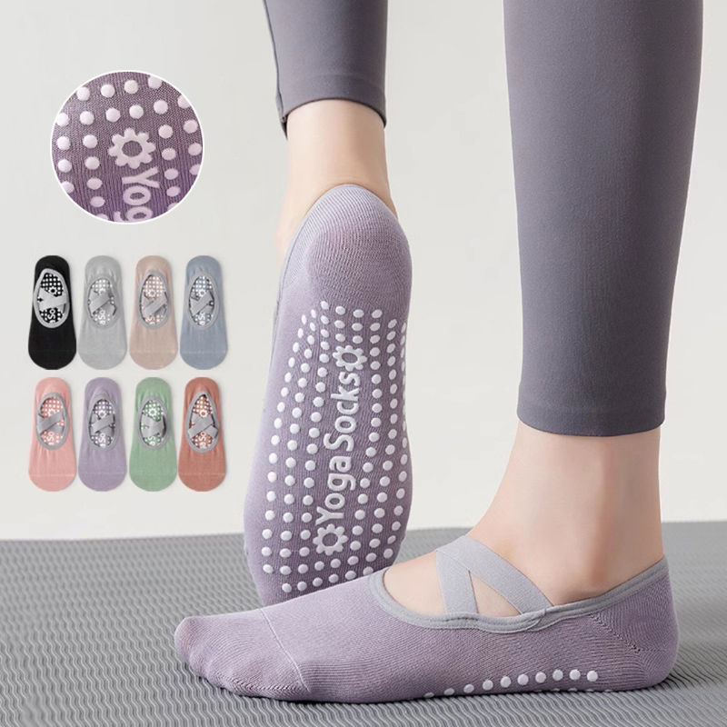 Fitness Yoga Pilates - Breathable Towel Bottom Yoga Socks Women