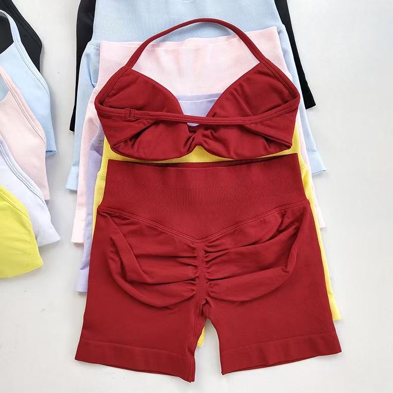 Pilates Yoga Set - HISTELLO Sports Set Piece Women Strappy