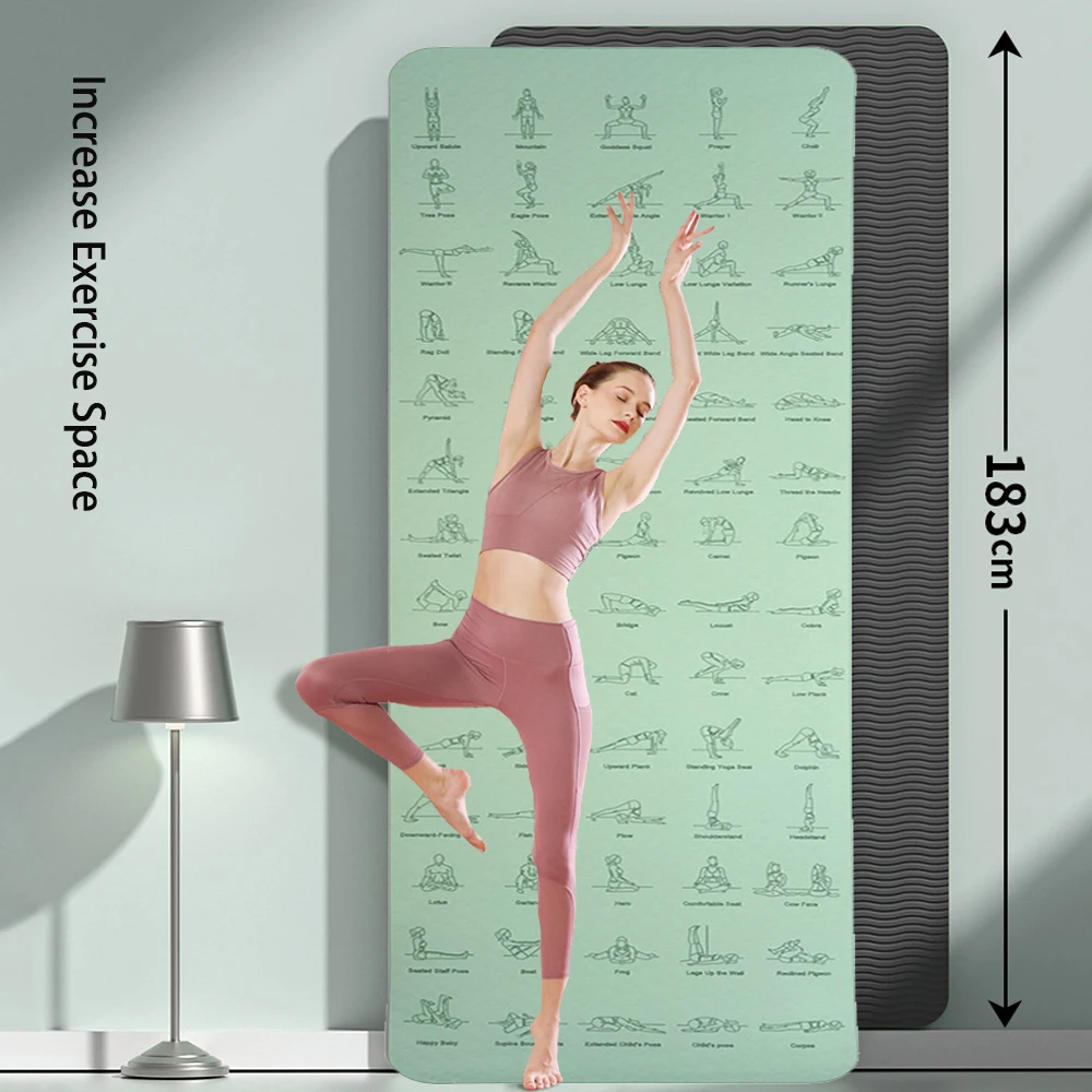 6mm Dikke Yoga Anti Slip Mat P - Pilates Yoga Movement 评论和价格