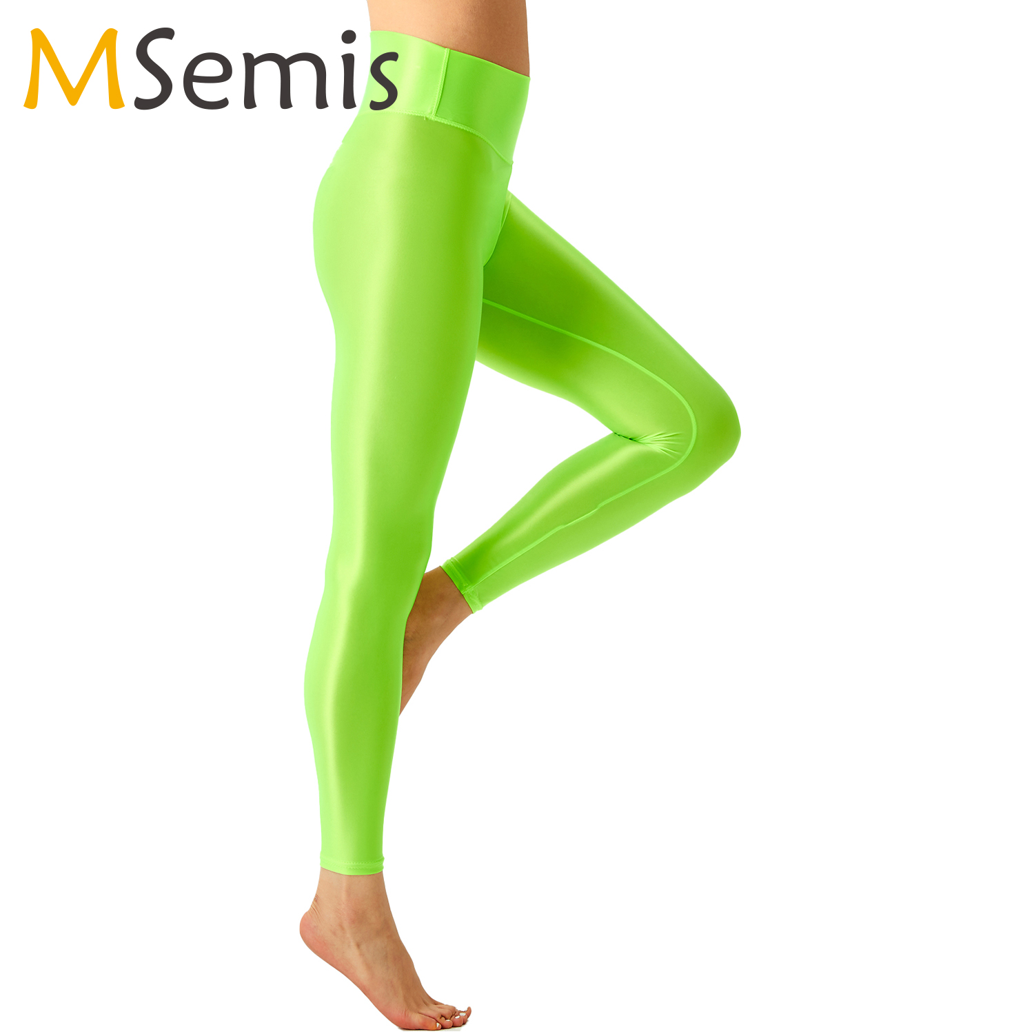 Women Glossy Ballet Leggings E - Pilates Yoga Legging 评论和价格