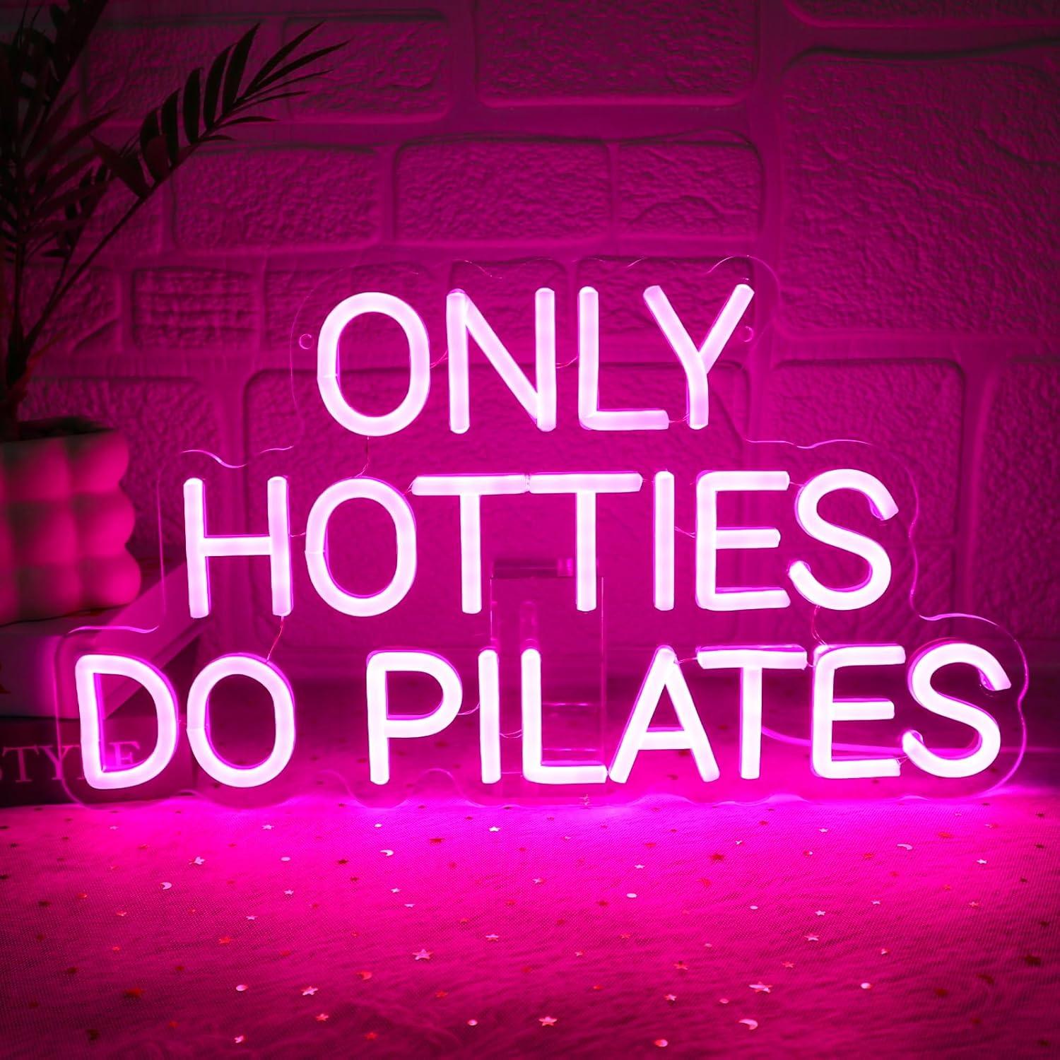 Only Hotties Do Pilates Neon S - Pilates Yoga Gifts 评论和价格