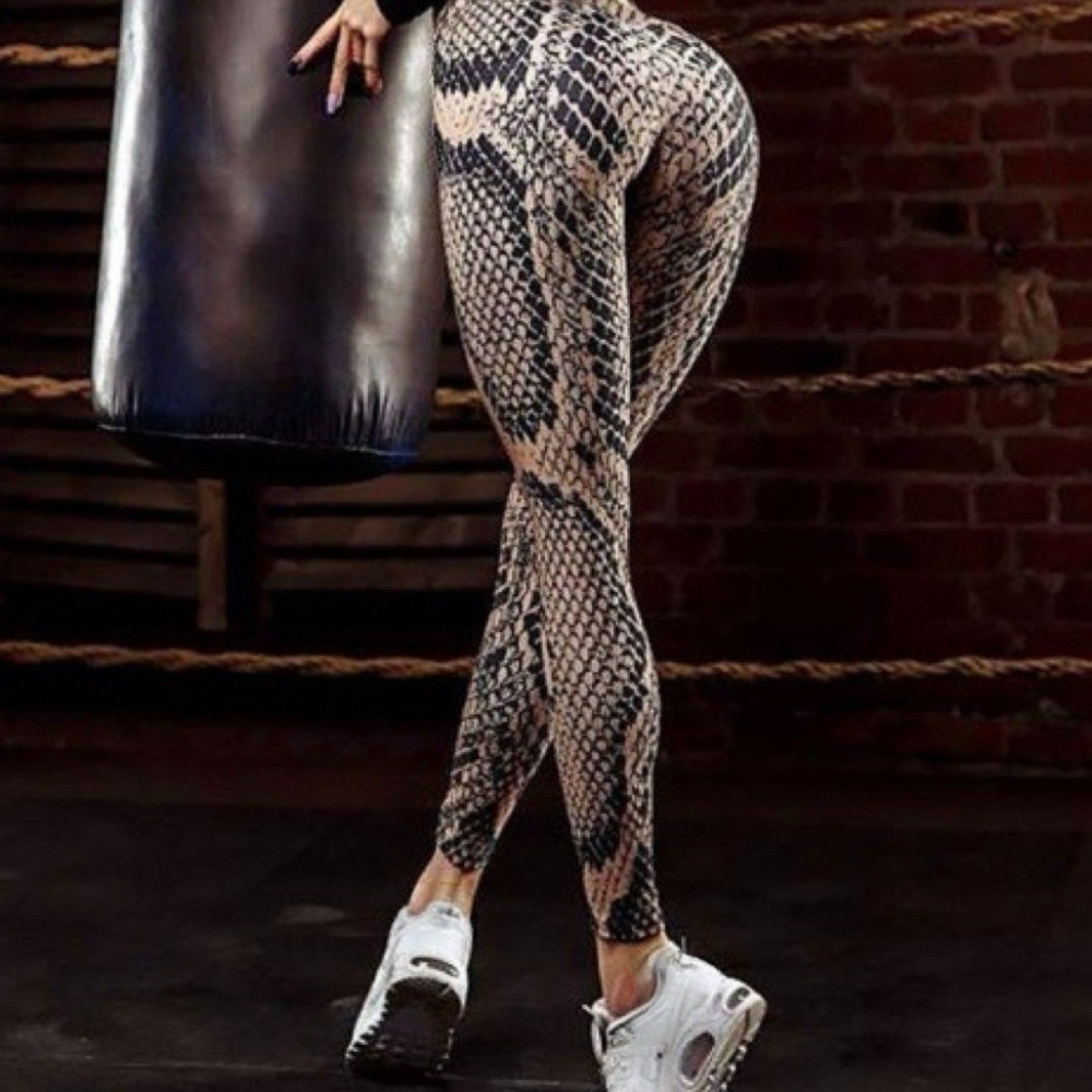 Serpentine Snake Print Legging - Pilates Yoga Legging 评论和价格