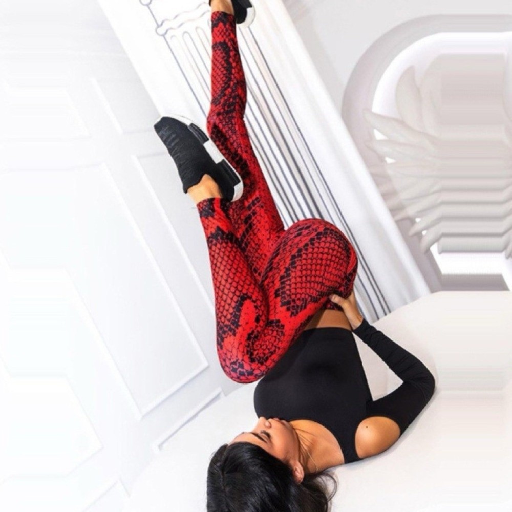 Serpentine Snake Print Legging - Pilates Yoga Legging 评论和价格