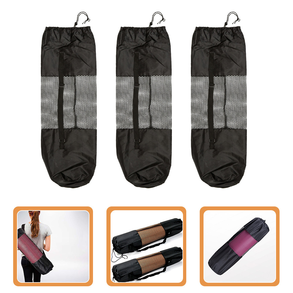 3Pcs Yoga Mat Mesh Bags Adjust - Yoga Mat Bag Carrier 评论和价格