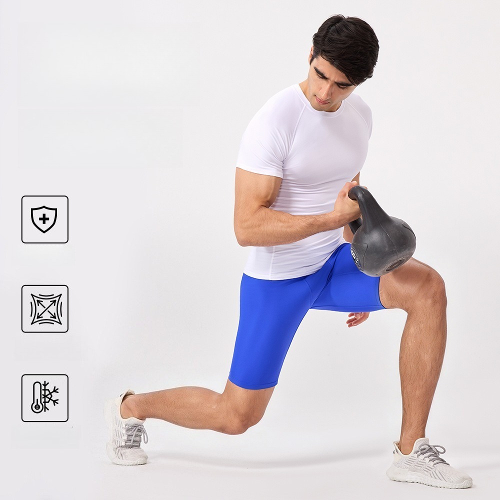 Men 5 Inch Compression Yoga Sh - Pilates Yoga Training 评论和价格
