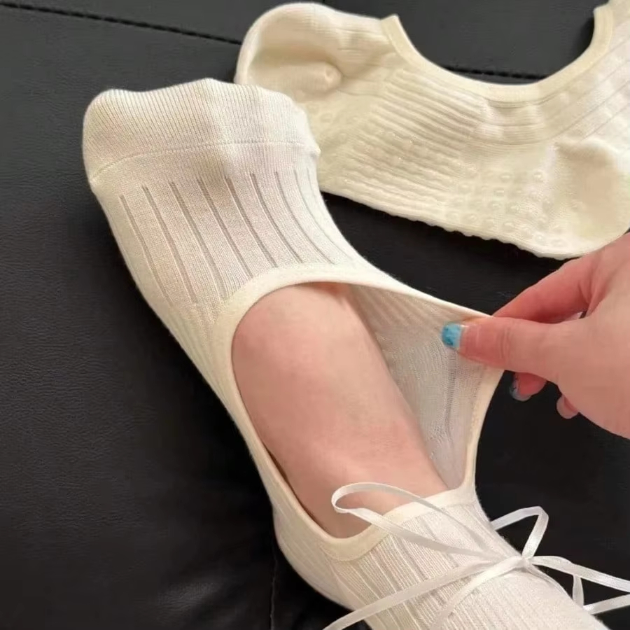 New Cotton Yoga Socks with Rub - Pilates Yoga Hose 评论和价格