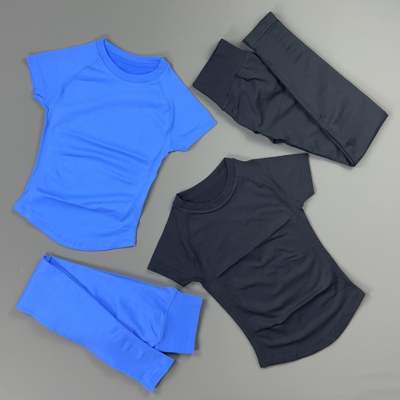 2Piece Gym Set Women Raglan Sh - Pilates Yoga Legging 评论和价格