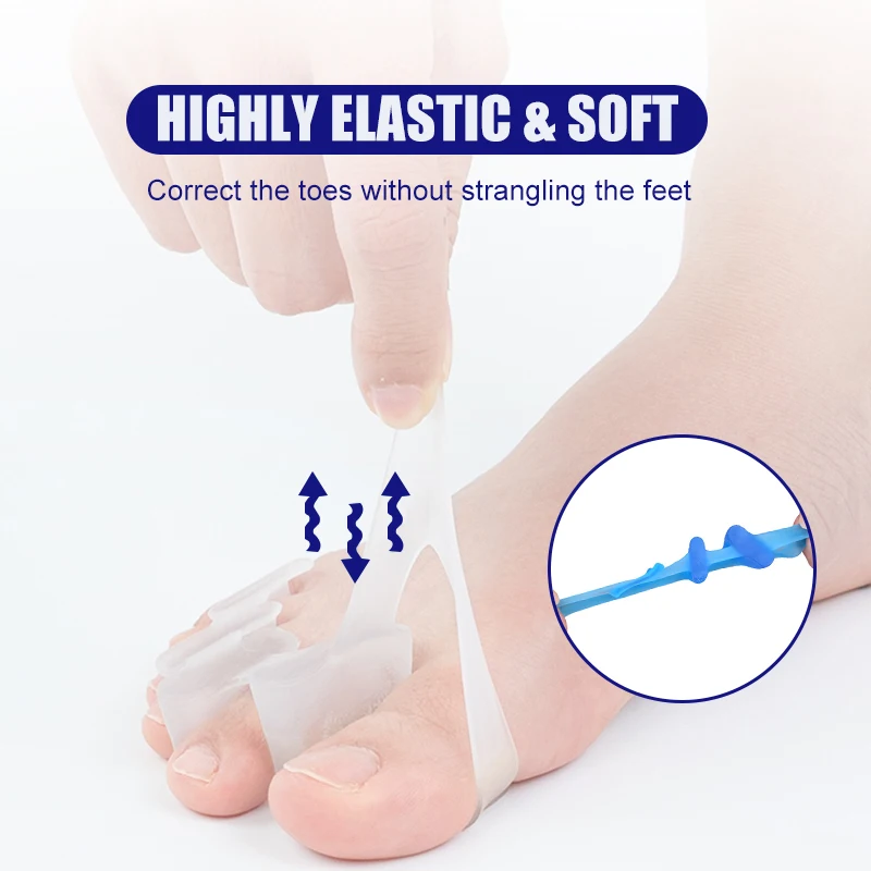 1 Pair Silicone Toe Separator  - Toe Separator Silicon 评论和价格