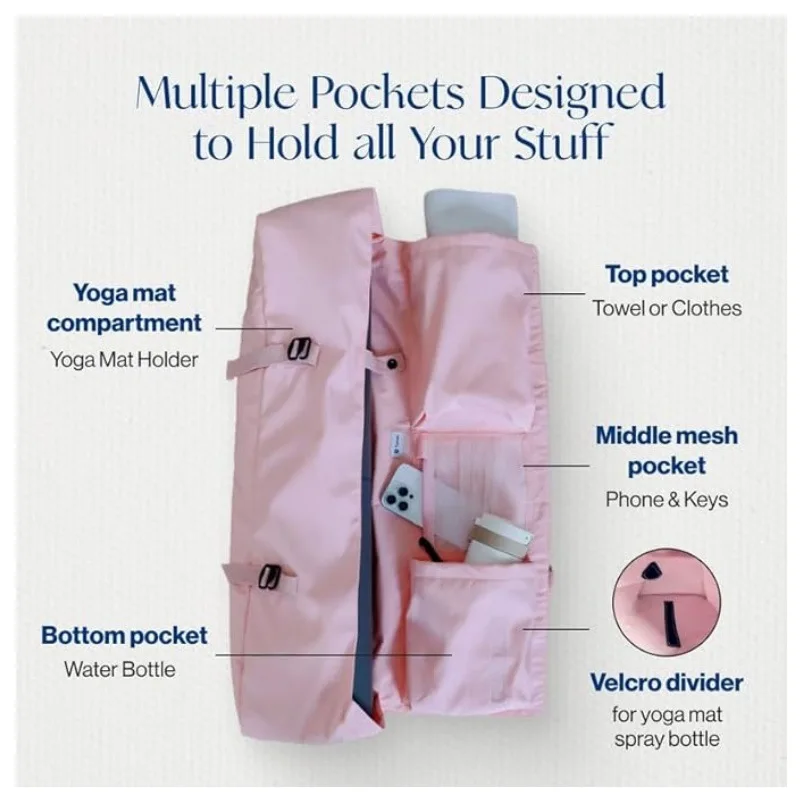 Yoga Mat Bag with Water Bottle - Yoga Mat Bag Carrier 评论和价格