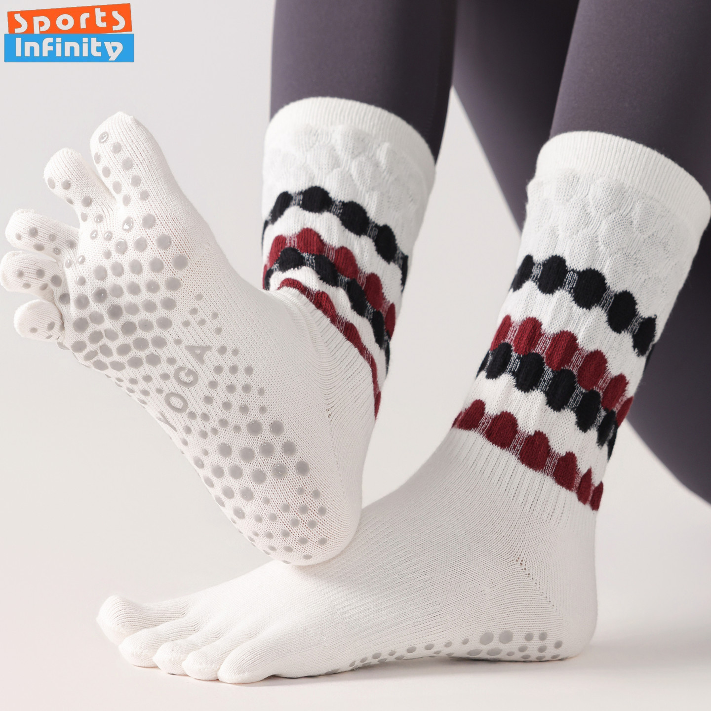 Fashion Five Finger Yoga Socks - Fitness Yoga Pilates 评论和价格