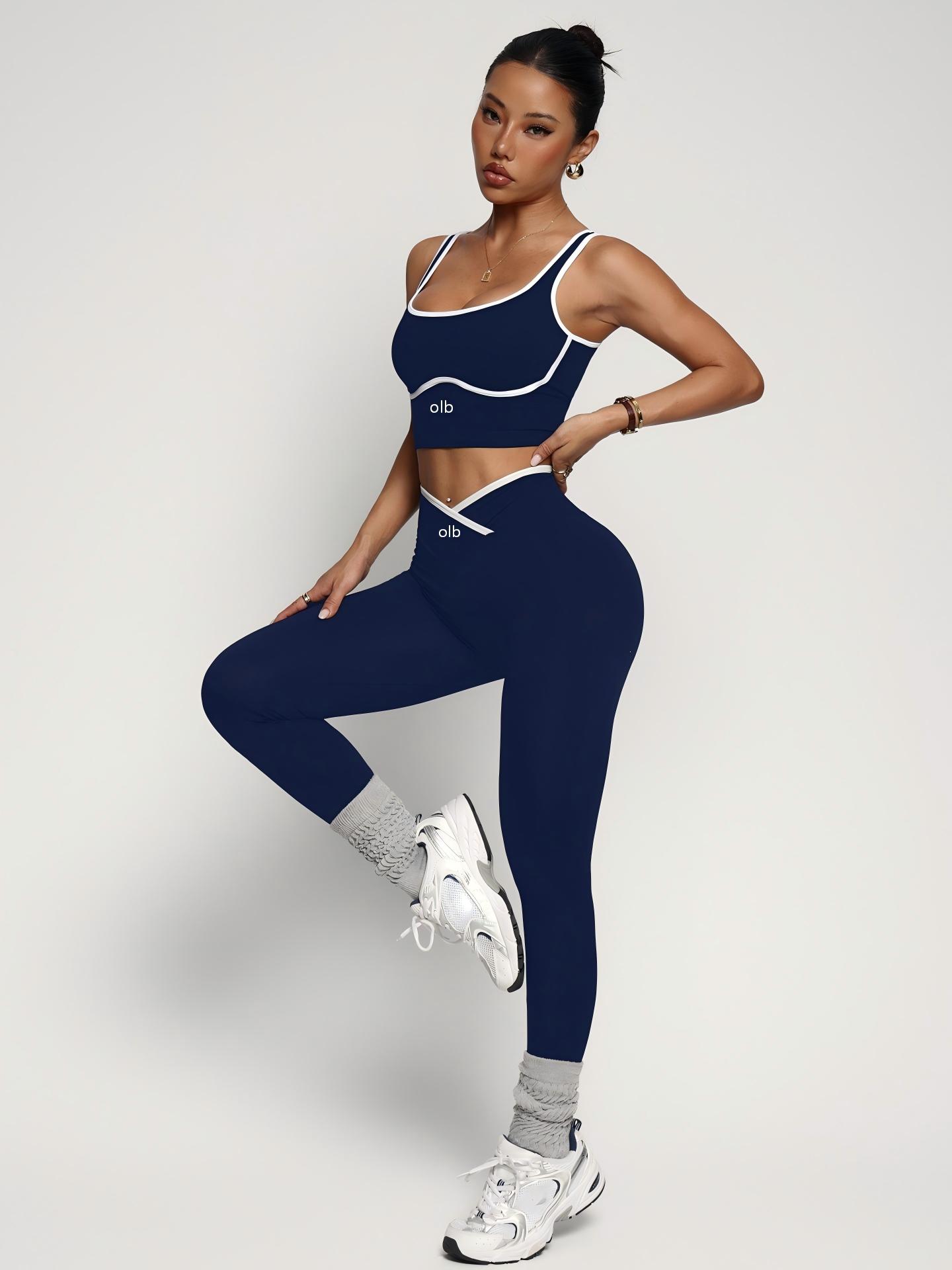 2-piece new sports bra vest pa - Pilates Yoga Set 评论和价格