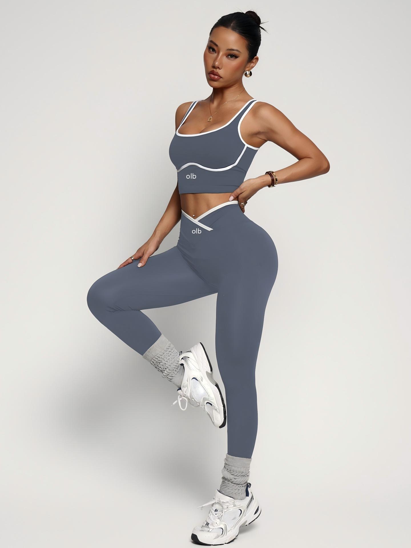 2-piece new sports bra vest pa - Pilates Yoga Set 评论和价格