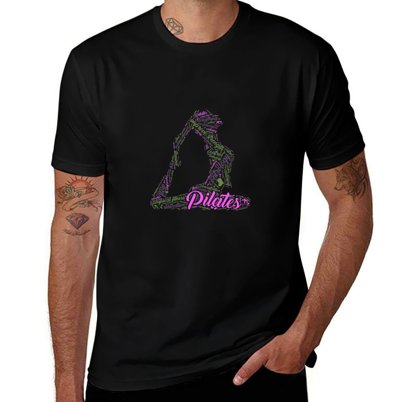 Womens Fun Word Cloud and Cute - Pilates Yoga Gifts 评论和价格
