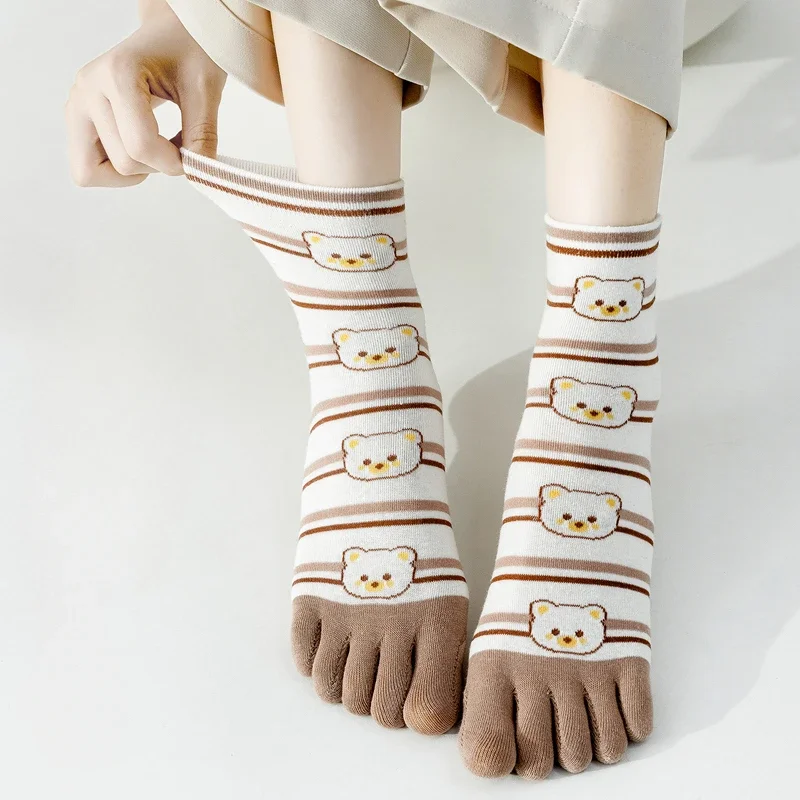 5 Pairs Five Finger Socks Wome - Pilates Yoga Hose 评论和价格