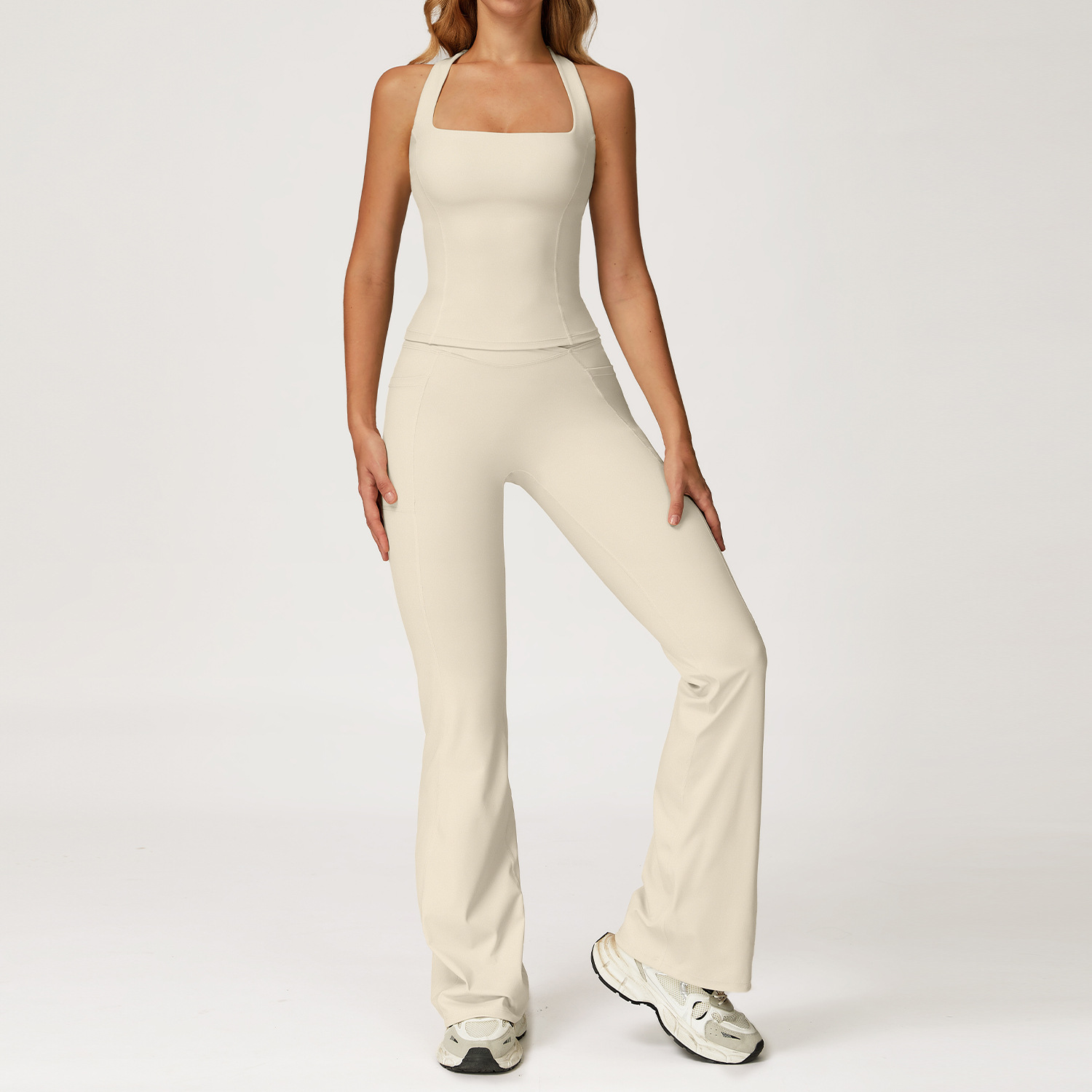 2PCS Fitness Suit Yoga Pilates - Pilates Yoga Legging 评论和价格