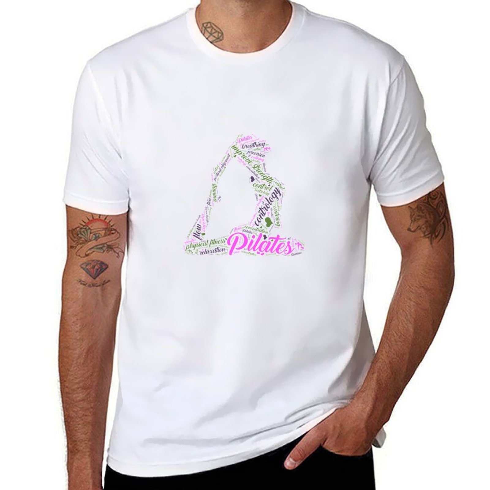 Womens Fun Word Cloud and Cute - Pilates Yoga Gifts 评论和价格