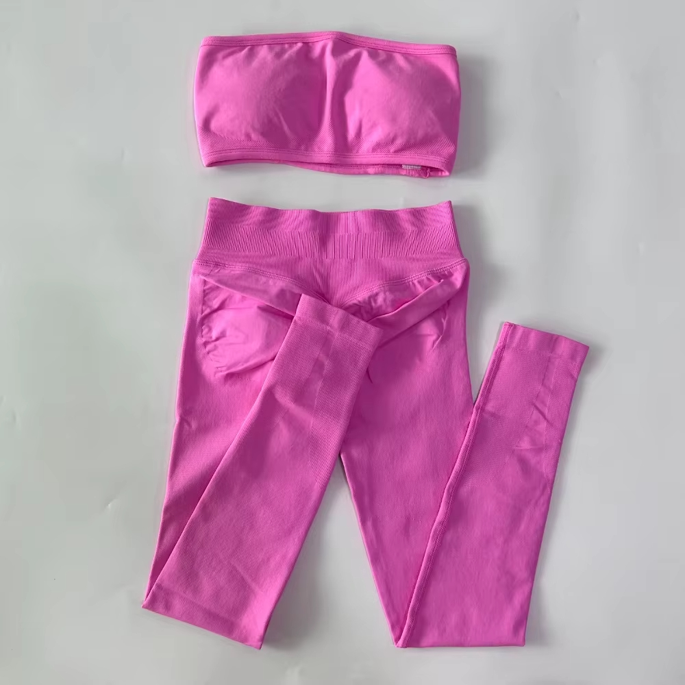 2 Piece Strapless Women's Band - Pilates Yoga Legging 评论和价格