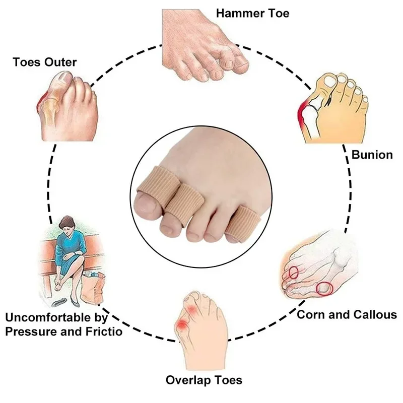 1/3Pcs Silicone Cover Cut Fabr - Toe Separator Silicon 评论和价格