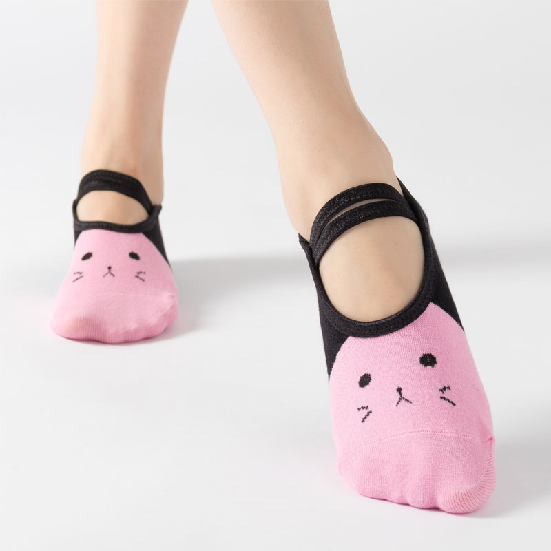 Cute Cat Cartoon Yoga Socks Wo - Pilates Yoga Gifts 评论和价格