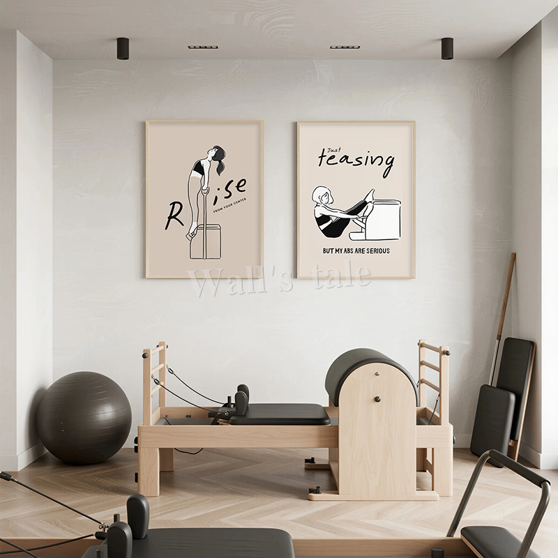 Pilates Pose Art Prints Modern - Pilates Yoga Movement 评论和价格