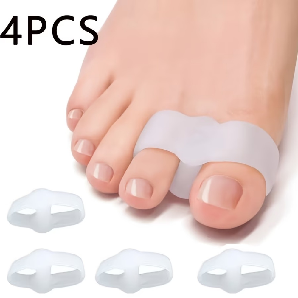 4 White Silicone Toe Separator - Toe Separator Silicon 评论和价格