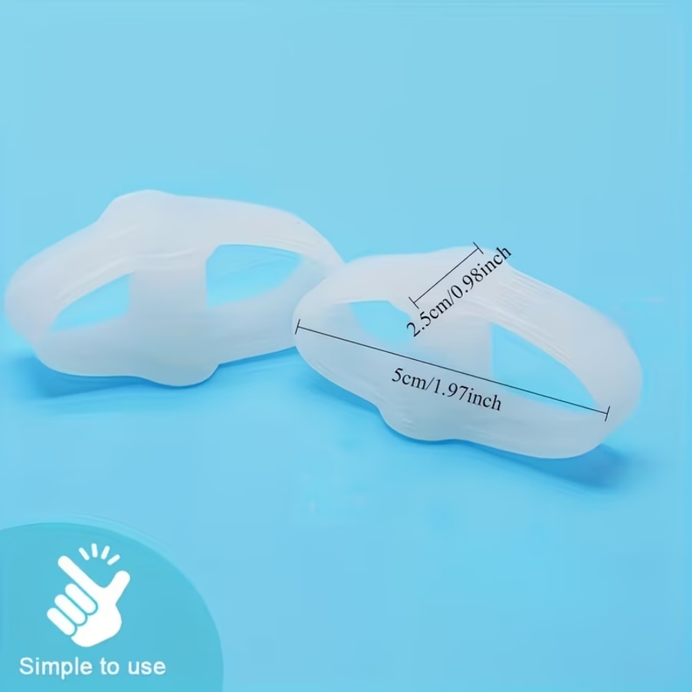 4 White Silicone Toe Separator - Toe Separator Silicon 评论和价格