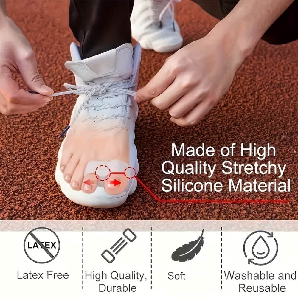 4 White Silicone Toe Separator - Toe Separator Silicon 评论和价格