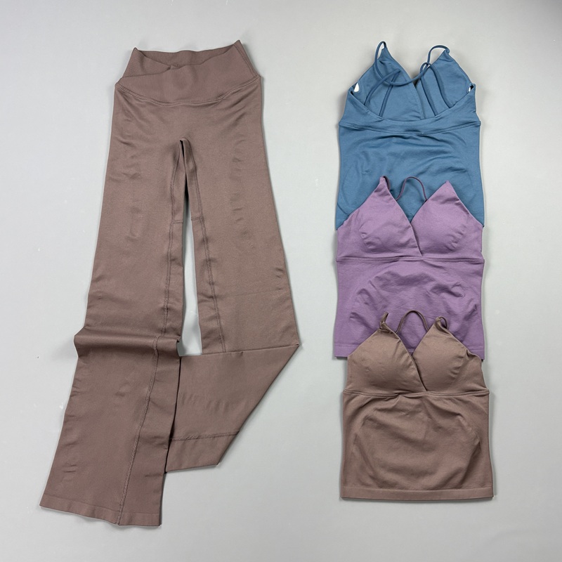 2Pcs Women Seamless Yoga Worko - Pilates Yoga Legging 评论和价格